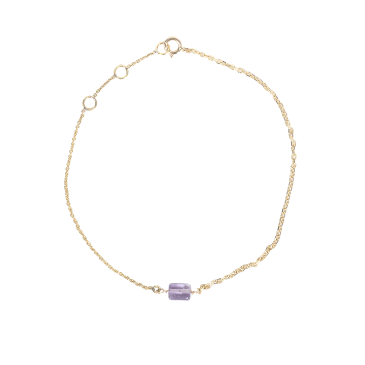 Amethyst Gold Bracelet